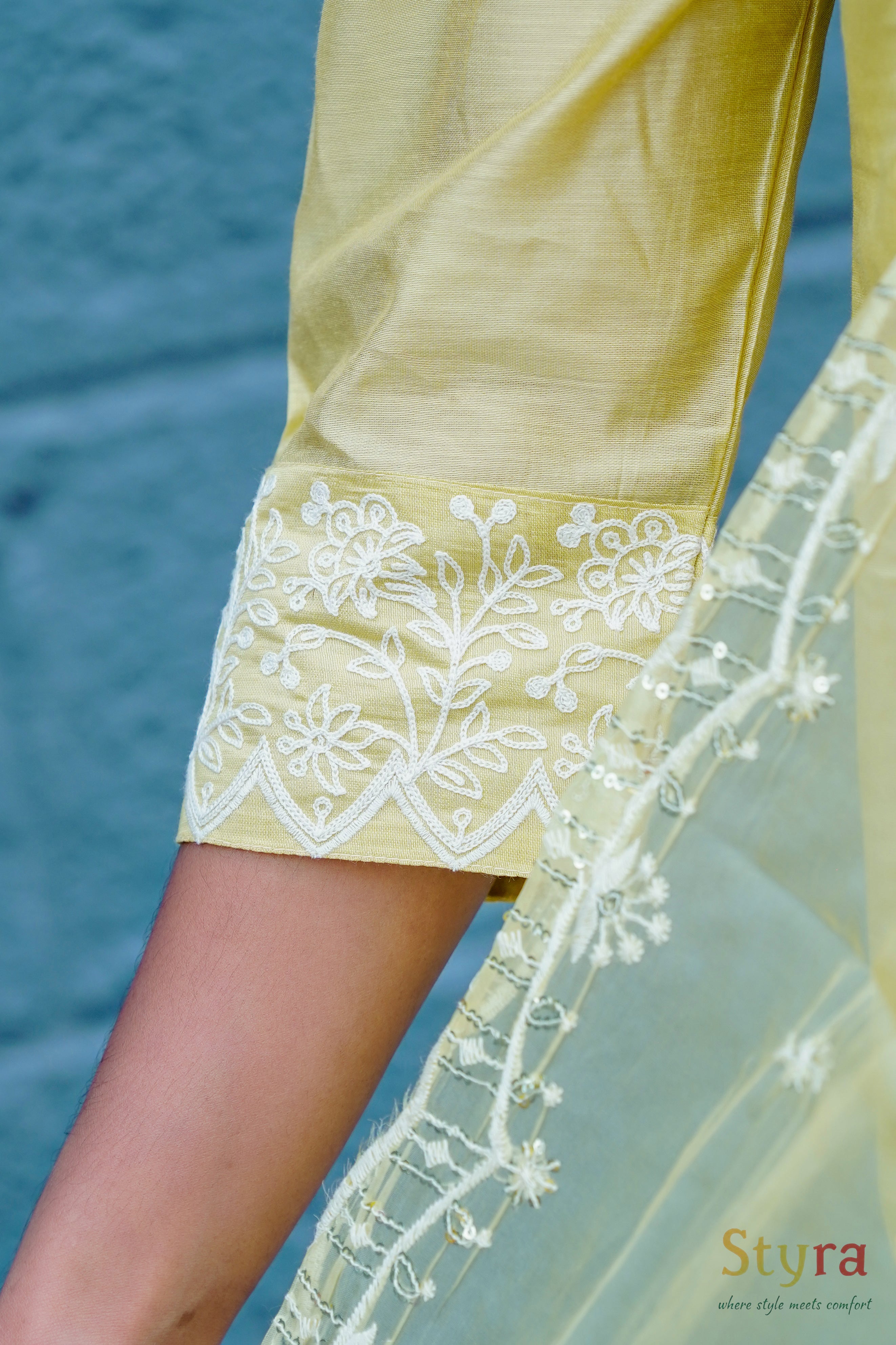 Sunlit Yellow Embroidered Kurta Set