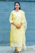 Sunlit Yellow Embroidered Kurta Set